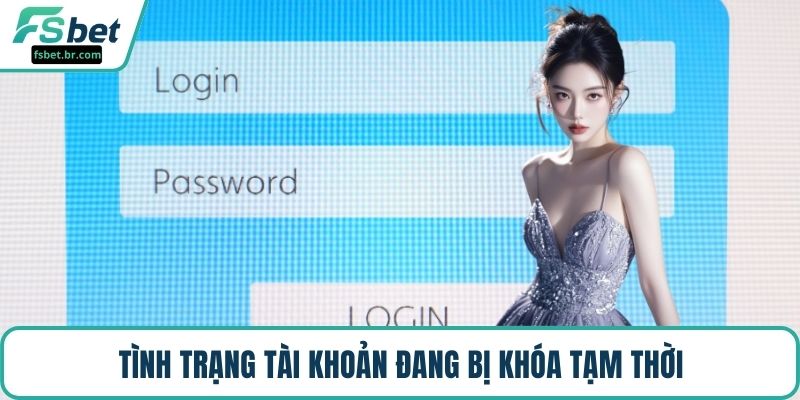 Tình trạng tài khoản đang bị khóa tạm thời
